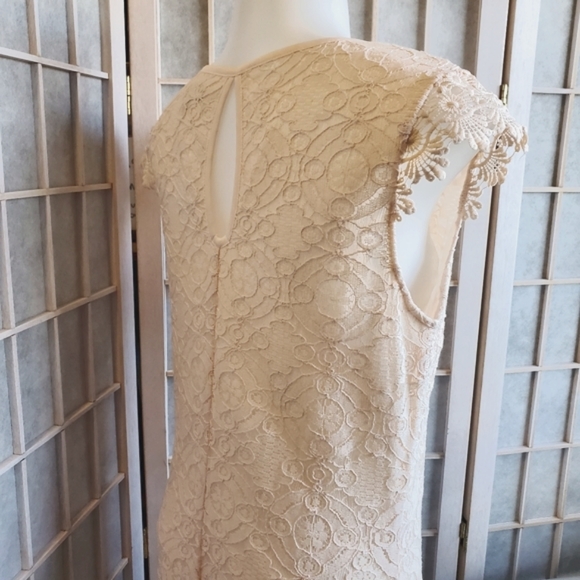 Sequin Hearts Peach Lace Dress - Picture 5 of 14